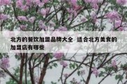 北方的餐饮加盟品牌大全  适合北方美食的加盟店有哪些