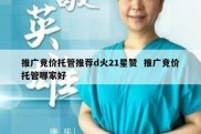 推广竞价托管推荐d火21星赞  推广竞价托管哪家好