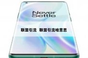 联盟引流  联盟引流啥意思