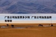 广告公司加盟费多少钱  广告公司加盟品牌有哪些