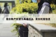 竞价账户托管工具是什么  竞价托管信息