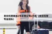 竞价托管就选1号总管公司z力选（竞价托管专业团队）