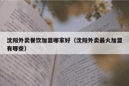 沈阳外卖餐饮加盟哪家好（沈阳外卖最火加盟有哪些）