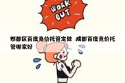 郫都区百度竞价托管定做  成都百度竞价托管哪家好