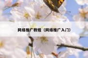 网络推广教程（网络推广入门）