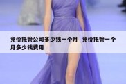 竞价托管公司多少钱一个月  竞价托管一个月多少钱费用