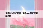 竞价SEM账户托管  竞价sem账户托管怎么做