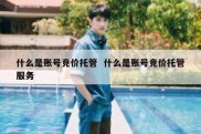 什么是账号竞价托管  什么是账号竞价托管服务