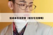 低成本引流获客（低价引流策略）
