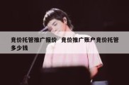 竞价托管推广报价  竞价推广账户竞价托管多少钱