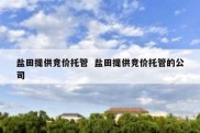 盐田提供竞价托管  盐田提供竞价托管的公司
