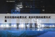 竞价托管的收费方式  竞价托管的收费方式是