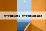 推广竞价托管推荐  推广竞价托管推荐理由
