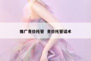 推广竞价托管  竞价托管话术