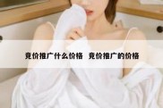 竞价推广什么价格  竞价推广的价格