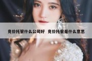 竞价托管什么公司好  竞价托管是什么意思