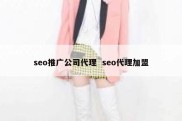 seo推广公司代理  seo代理加盟