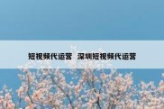 短视频代运营  深圳短视频代运营