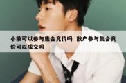 小散可以参与集合竞价吗  散户参与集合竞价可以成交吗