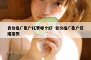 竞价推广账户托管哪个好  竞价推广账户搭建案例
