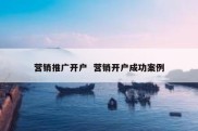 营销推广开户  营销开户成功案例