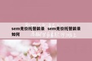 sem竞价托管前景  sem竞价托管前景如何