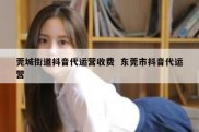 莞城街道抖音代运营收费  东莞市抖音代运营