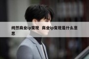 纯然商业ip变现  商业ip变现是什么意思