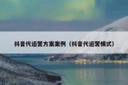 抖音代运营方案案例（抖音代运营模式）
