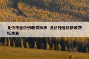 竞价托管价格收费标准  竞价托管价格收费标准表