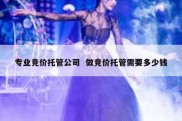 专业竞价托管公司  做竞价托管需要多少钱