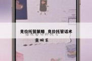 竞价托管策略  竞价托管话术
