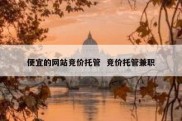 便宜的网站竞价托管  竞价托管兼职