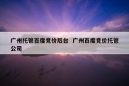 广州托管百度竞价后台  广州百度竞价托管公司