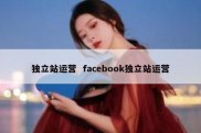 独立站运营  facebook独立站运营