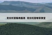 竞价托管服务服务  竞价托管哪家便宜