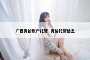 广西竞价账户托管  竞价托管信息