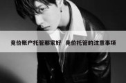 竞价账户托管那家好  竞价托管的注意事项