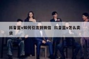抖音蓝v如何引流到微信  抖音蓝v怎么卖货
