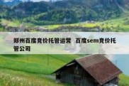 郑州百度竞价托管运营  百度sem竞价托管公司