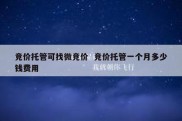 竞价托管可找微竞价  竞价托管一个月多少钱费用