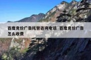 百度竞价广告托管咨询电话  百度竞价广告怎么收费