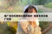 推广竞价托管找红薯网络好  哪里有竞价推广托管