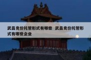 武昌竞价托管形式有哪些  武昌竞价托管形式有哪些企业