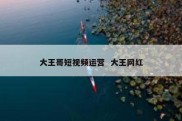 大王哥短视频运营  大王网红