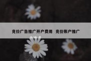 竞价广告推广开户费用  竞价账户推广