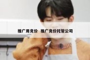 推广用竞价  推广竞价托管公司