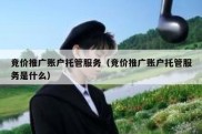 竞价推广账户托管服务（竞价推广账户托管服务是什么）