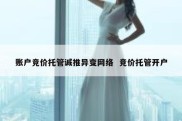 账户竞价托管诚推异变网络  竞价托管开户