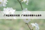 广州正规竞价托管  广州竞价需要什么条件